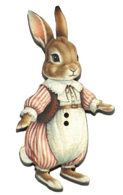 画像2: うさぎおかあさん フランス 製 木製ボタン アトリエ ボヌール ドゥ ジュール うさぎ ウサギ