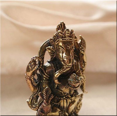 画像1: 踊る ガネーシャ　　小仏像