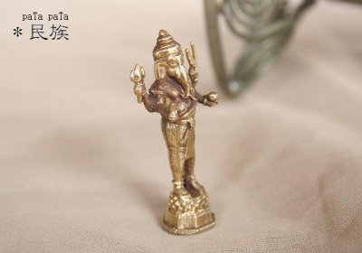 画像1: 立つ  ガネーシャ 小仏像