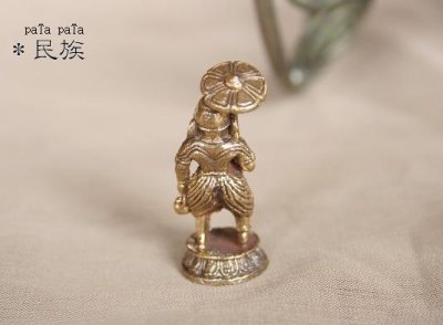 画像3: 傘　ガネーシャ　金 小仏像